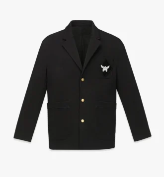 Blazer de ponte con parche con el logotipo