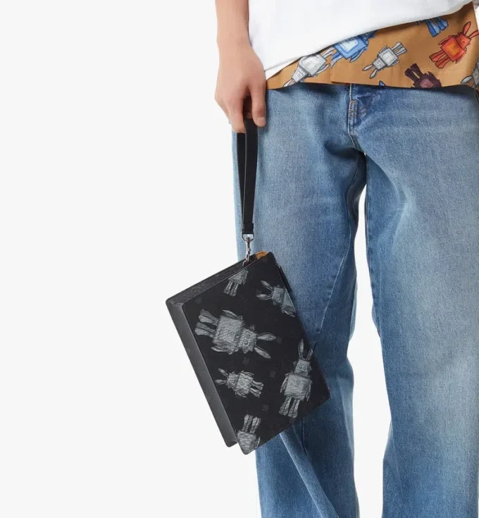 Bolsa de mano con correa de cadena en Rabot Visetos Bolsa de mano con correa de cadena en Rabot Visetos