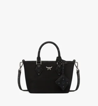 Bolso Aren Shopper de nailon reciclado y cuero con estampado Monogram