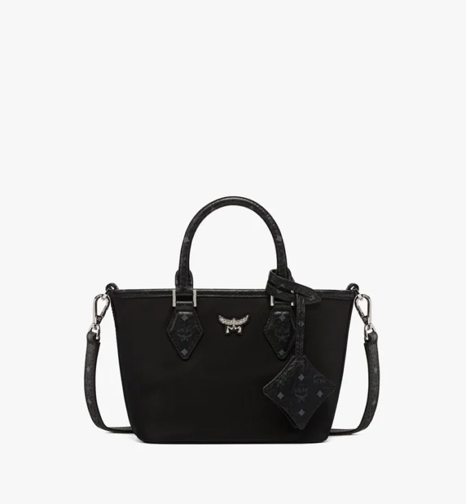 Bolso Aren Shopper de nailon reciclado y cuero con estampado Monogram Bolso Aren Shopper de nailon reciclado y cuero con estampado Monogram