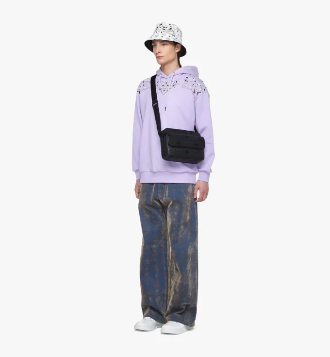 Bolso bandolera Aren en piel con Maxi Monogram Bolso bandolera Aren en piel con Maxi Monogram