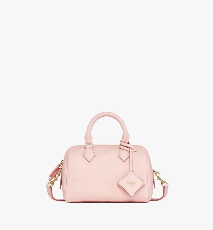 Bolso Boston Ella en piel con Maxi Monogram Bolso Boston Ella en piel con Maxi Monogram