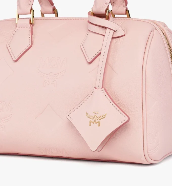 Bolso Boston Ella en piel con Maxi Monogram Bolso Boston Ella en piel con Maxi Monogram
