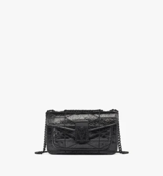 Bolso de hombro acolchado Travia en piel arrugada