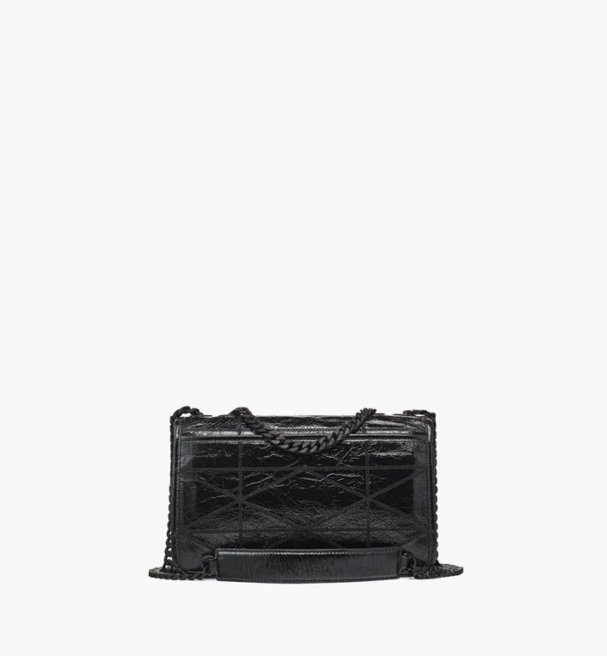 Bolso de hombro acolchado Travia en piel arrugada Bolso de hombro acolchado Travia en piel arrugada