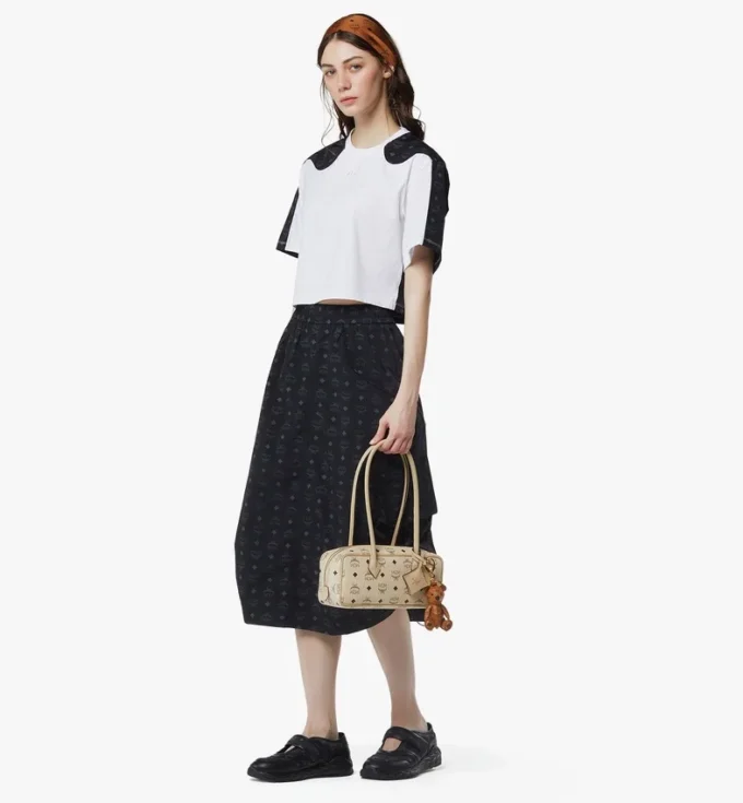 Bolso de hombro Aren East West en Visetos Bolso de hombro Aren East West en Visetos