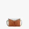 Bolso de hombro Diamant 3D en gamuza y piel de becerro Bolso de hombro Diamant 3D en gamuza y piel de becerro