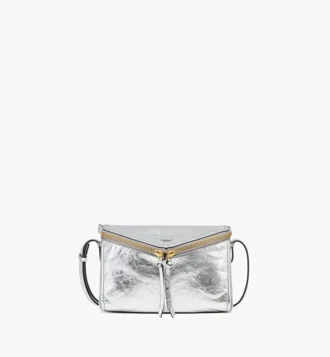 Bolso de hombro Diamant 3D en piel de becerro metalizada