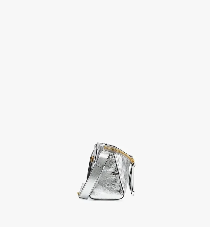 Bolso de hombro Diamant 3D en piel de becerro metalizada Bolso de hombro Diamant 3D en piel de becerro metalizada