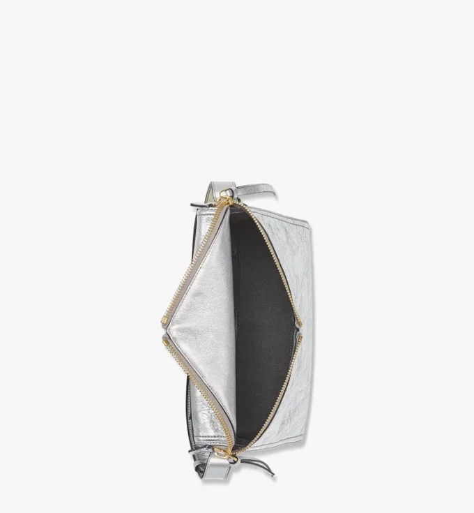 Bolso de hombro Diamant 3D en piel de becerro metalizada Bolso de hombro Diamant 3D en piel de becerro metalizada