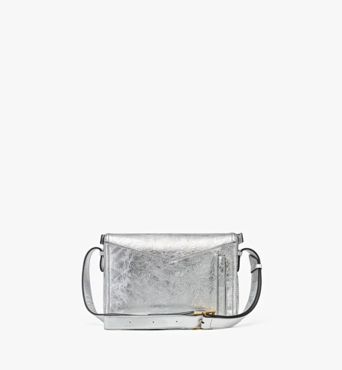 Bolso de hombro Diamant 3D en piel de becerro metalizada Bolso de hombro Diamant 3D en piel de becerro metalizada