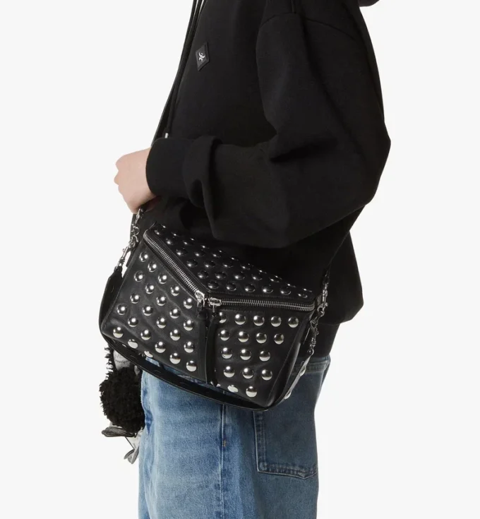 Bolso de hombro Diamant 3D en piel de cordero Galactic Gala Bolso de hombro Diamant 3D en piel de cordero Galactic Gala