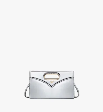 Bolso Diamond en piel metalizada con efecto espejo