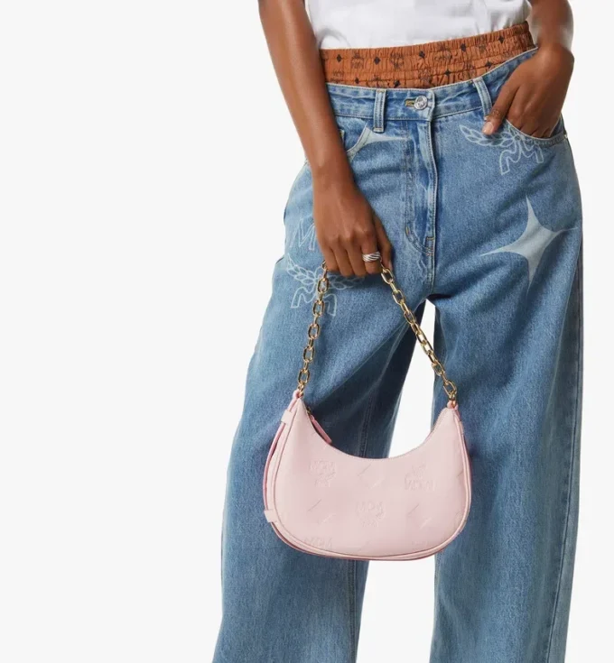 Bolso hobo Aren Crescent en piel Maxi Monogram Bolso hobo Aren Crescent en piel Maxi Monogram