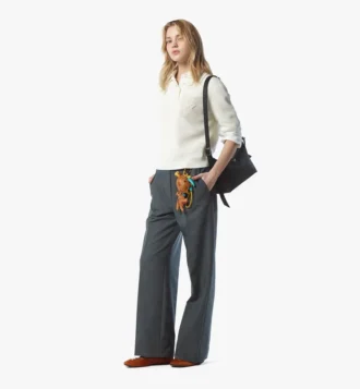 Bolso Hobo Aren de nailon reciclado y cuero con estampado Monogram