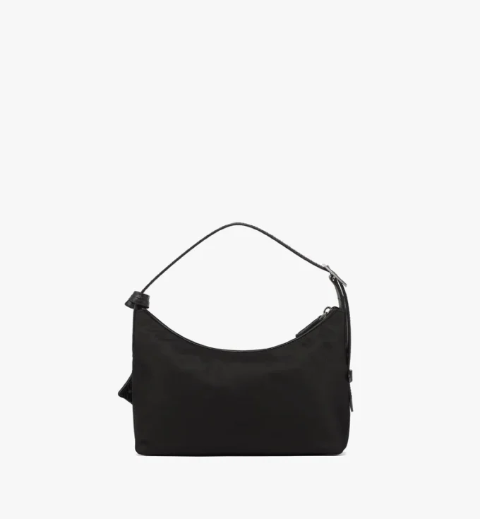 Bolso Hobo Aren de nailon reciclado y cuero con estampado Monogram Bolso Hobo Aren de nailon reciclado y cuero con estampado Monogram