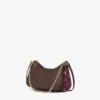 Bolso hobo Aren Duo en Maxi Visetos y piel de becerro