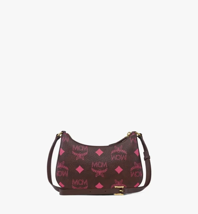 Bolso hobo Aren Duo en Maxi Visetos y piel de becerro