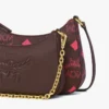 Bolso hobo Aren Duo en Maxi Visetos y piel de becerro