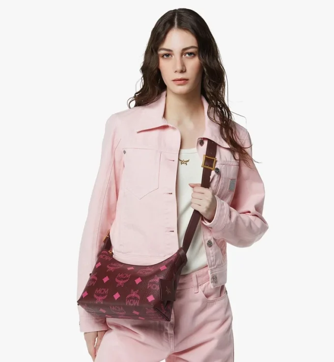 Bolso Hobo Aren en lona Visetos Maxi Bolso Hobo Aren en lona Visetos Maxi