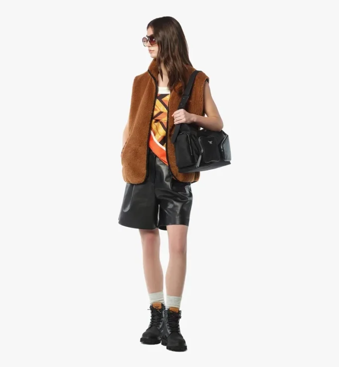 Bolso hobo con cremallera Aren en Econyl® y piel con estampado Monogram Bolso hobo con cremallera Aren en Econyl® y piel con estampado Monogram