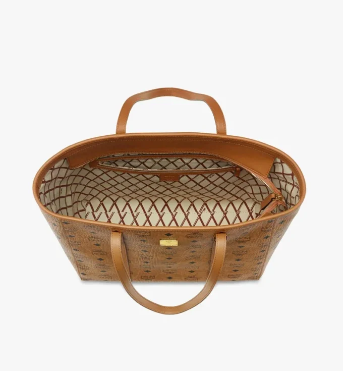 Bolso shopper Toni con cierre superior en Visetos