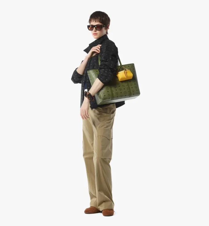 Bolso shopper Toni con cierre superior en Visetos