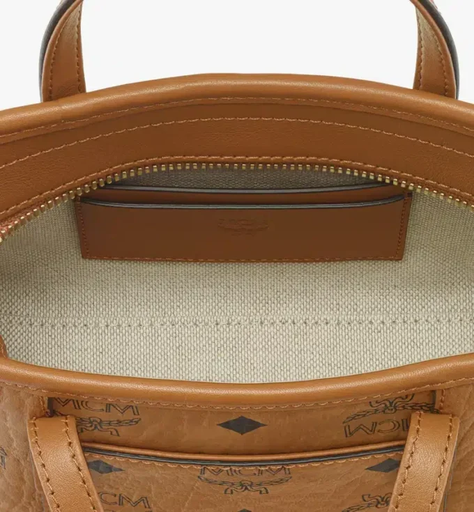 Bolso shopper Toni con cierre superior en Visetos