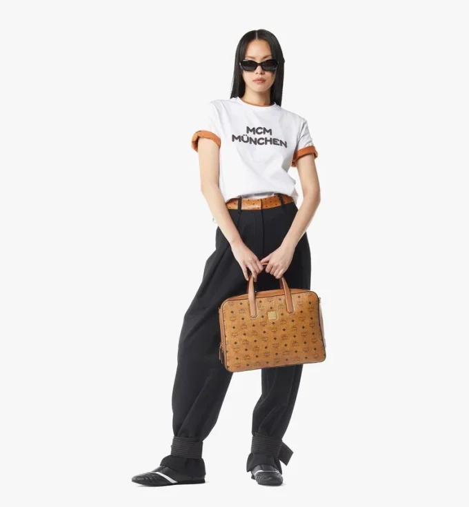 Bolso tipo tote Aren en mezcla de piel Visetos Bolso tipo tote Aren en mezcla de piel Visetos