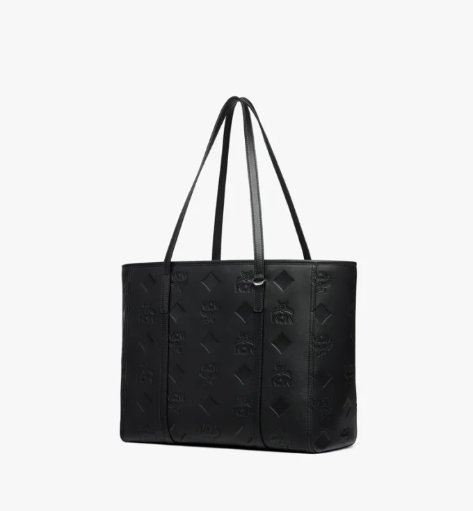 Bolso Toni Shopper con cremallera superior en piel con Maxi Monogram Bolso Toni Shopper con cremallera superior en piel con Maxi Monogram