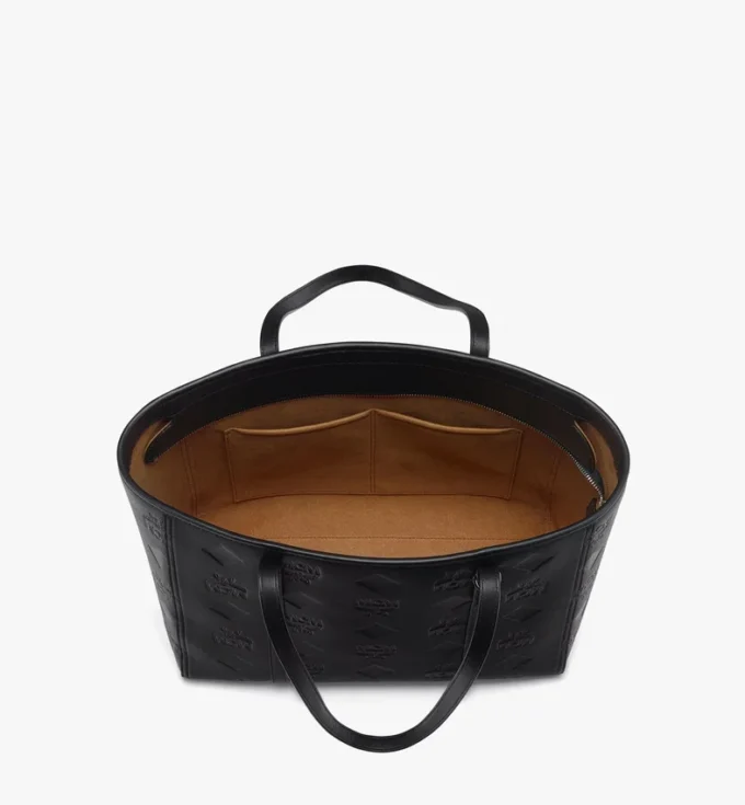 Bolso Toni Shopper con cremallera superior en piel con Maxi Monogram Bolso Toni Shopper con cremallera superior en piel con Maxi Monogram