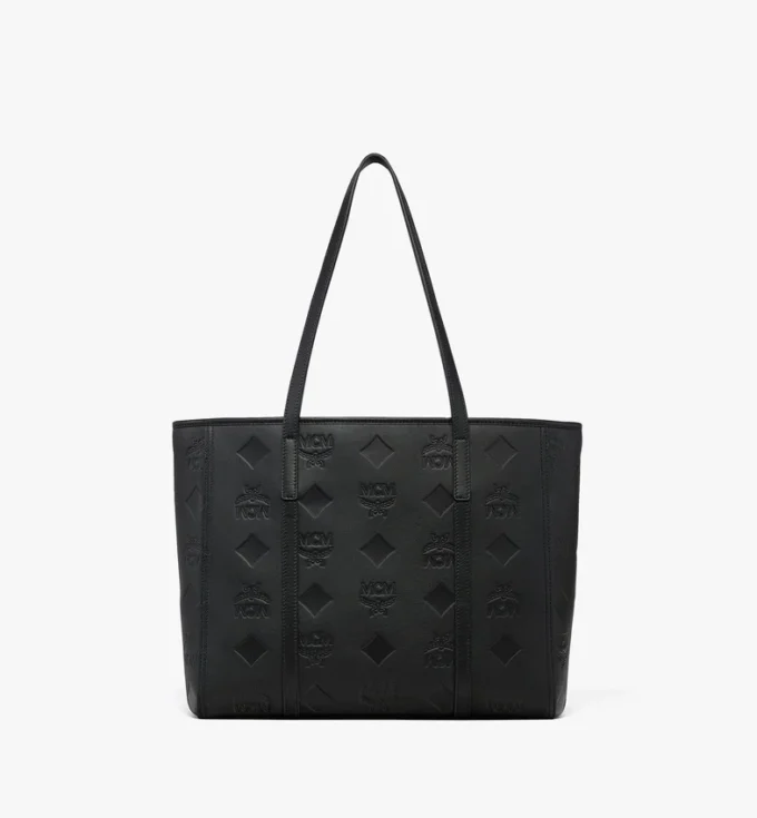 Bolso Toni Shopper con cremallera superior en piel con Maxi Monogram Bolso Toni Shopper con cremallera superior en piel con Maxi Monogram