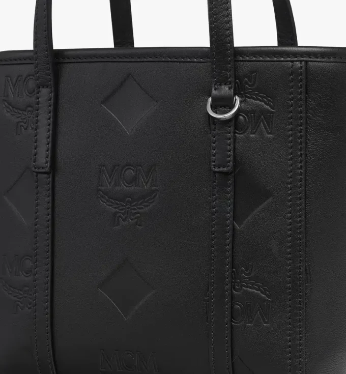 Bolso Toni Shopper con cremallera superior en piel con Maxi Monogram Bolso Toni Shopper con cremallera superior en piel con Maxi Monogram
