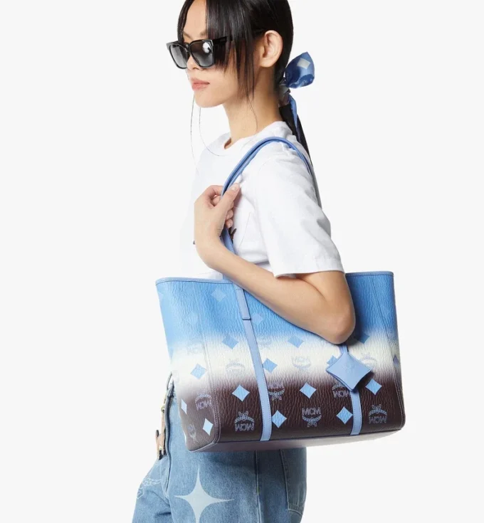 Bolso Toni Shopper con cremallera superior en Visetos degradado Bolso Toni Shopper con cremallera superior en Visetos degradado
