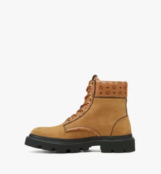 Botas de nubuck y piel con estampado Monogram Botas de nubuck y piel con estampado Monogram