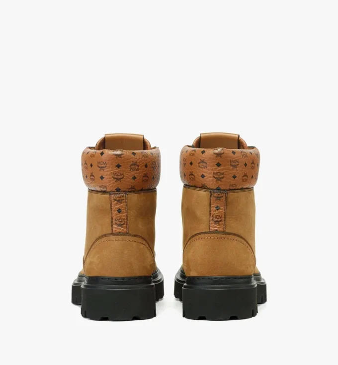Botas de nubuck y piel con estampado Monogram