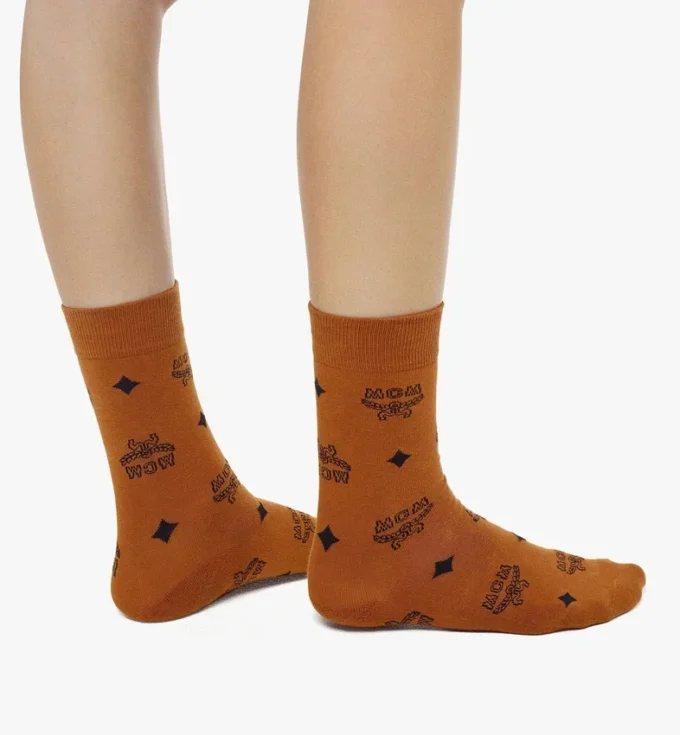 Calcetines de punto con monograma Calcetines de punto con monograma