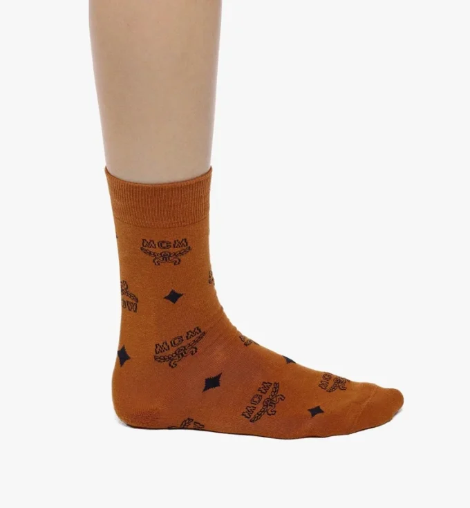 Calcetines de punto con monograma Calcetines de punto con monograma