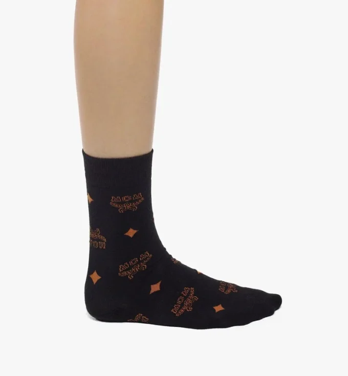 Calcetines de punto con monograma Calcetines de punto con monograma