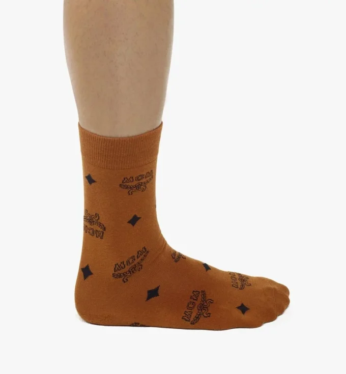 Calcetines de punto con monograma Calcetines de punto con monograma