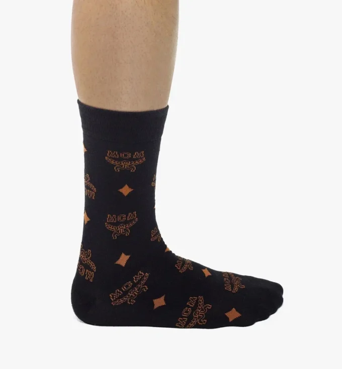 Calcetines de punto con monograma Calcetines de punto con monograma