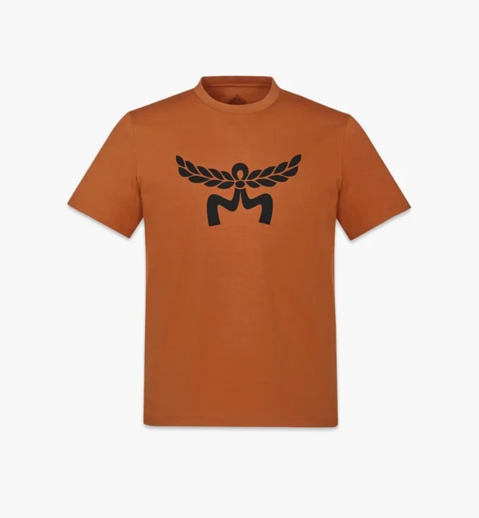 Camiseta con estampado del logotipo de Laurel en algodón orgánico Camiseta con estampado del logotipo de Laurel en algodón orgánico