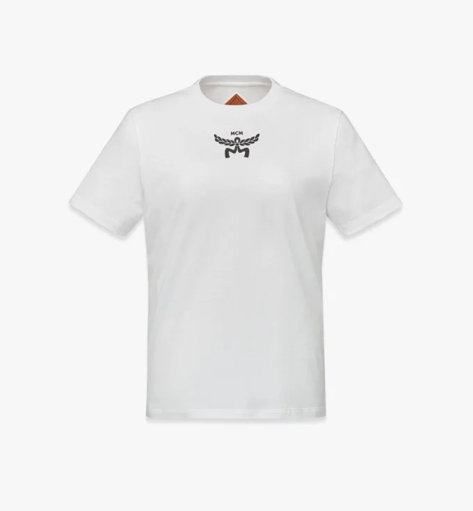 Camiseta con estampado del logotipo en algodón orgánico Camiseta con estampado del logotipo en algodón orgánico