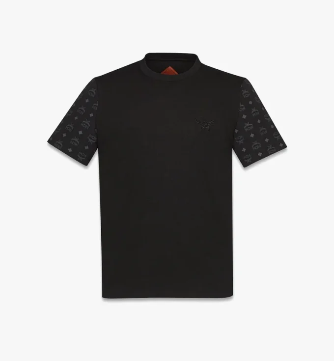 Camiseta con logotipo de algodón orgánico y monograma Econyl® Camiseta con logotipo de algodón orgánico y monograma Econyl®