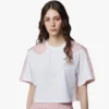 Camiseta corta Laurel de algodón orgánico y monograma Econyl® Camiseta corta Laurel de algodón orgánico y monograma Econyl®