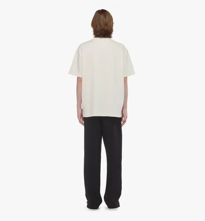 Camiseta de bouclé con parche con el logotipo Camiseta de bouclé con parche con el logotipo