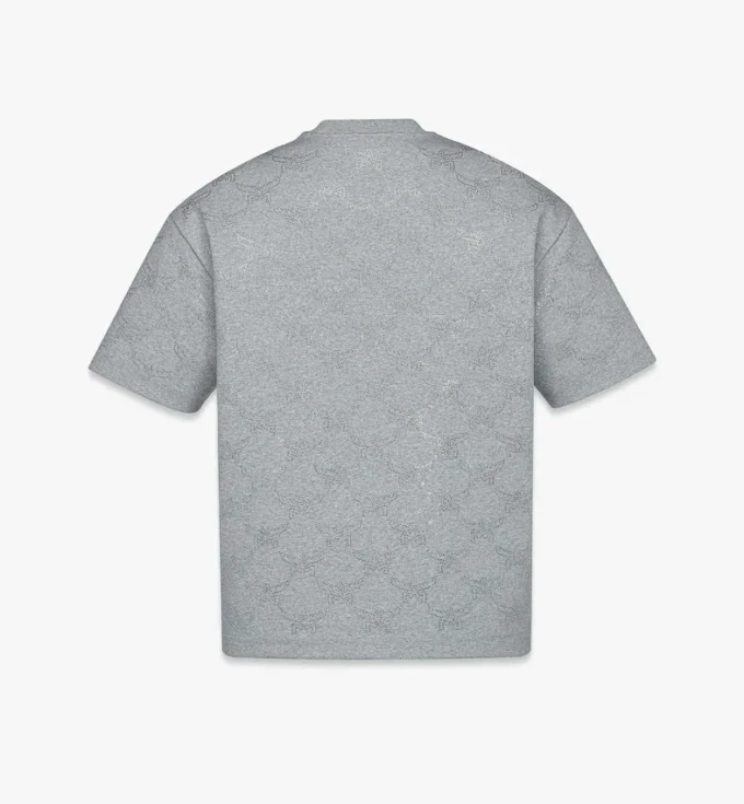 Camiseta de ponte con monograma de cristales Camiseta de ponte con monograma de cristales