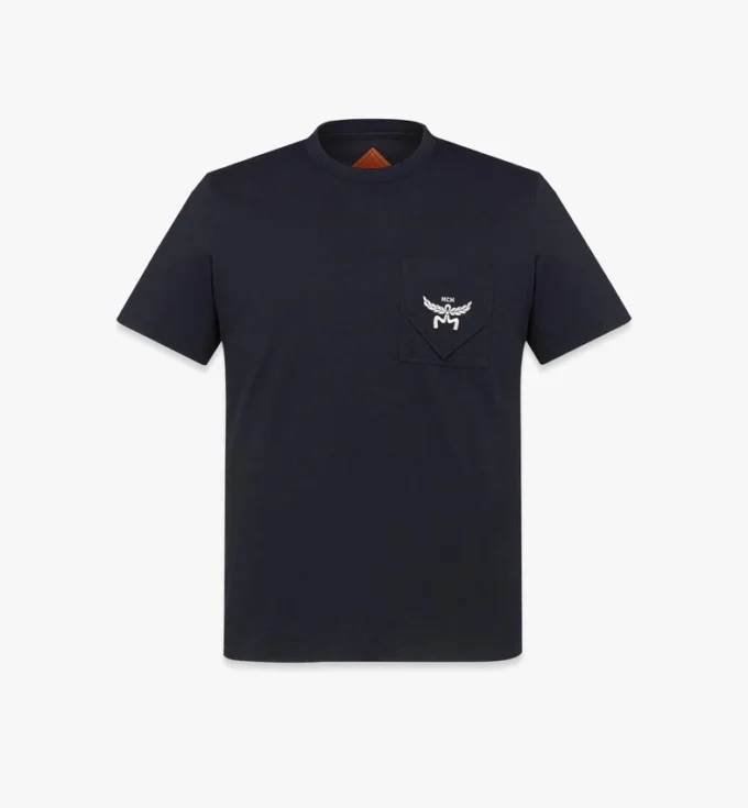Camiseta Essential con bolsillo y logotipo en algodón orgánico Camiseta Essential con bolsillo y logotipo en algodón orgánico