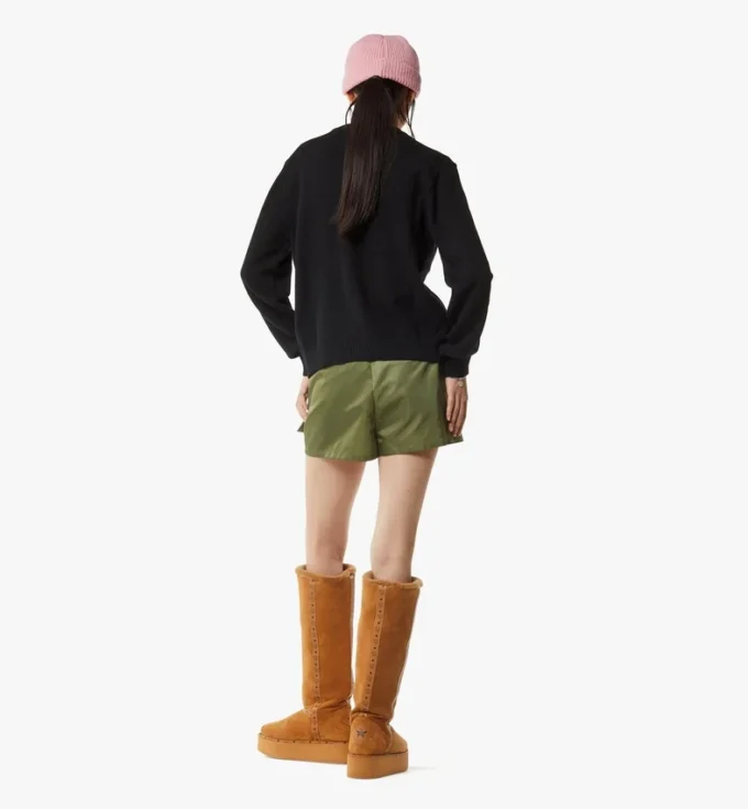 Cardigan de punto de lana con parche Rabot Cardigan de punto de lana con parche Rabot