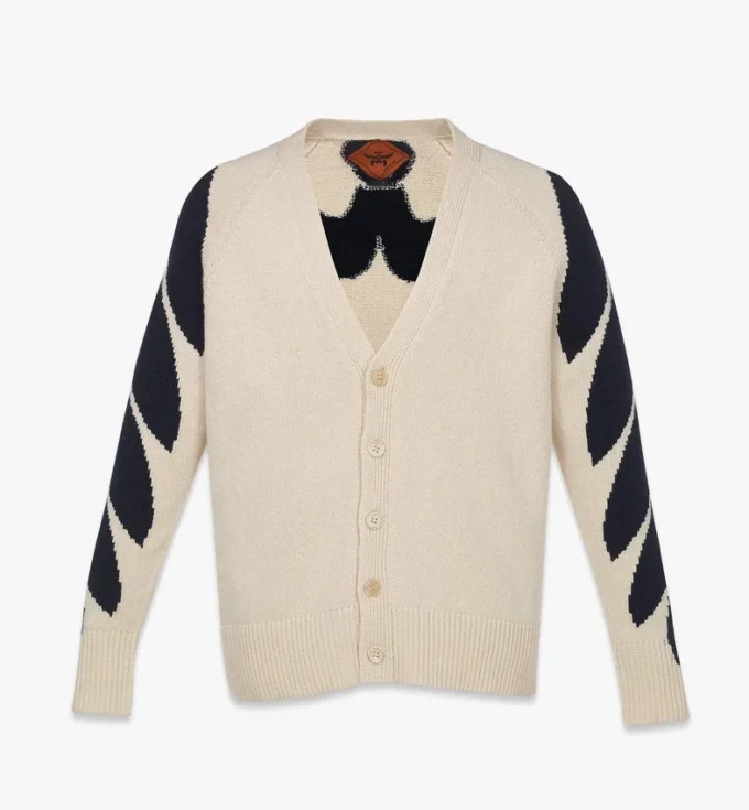 Cardigan Laurel con intarsia Cardigan Laurel con intarsia